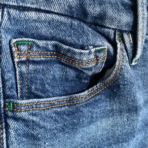 Anthropologie Good American Good Curve Straight High-Rise Denim Jean Medium Blue Wash Stretch thumbnail 4