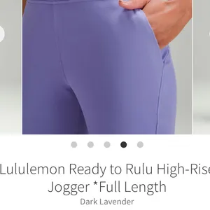 Lululemon Ready to Rulu High-Rise Jogger *Full Length Dark Lavender size 4 EUC thumbnail 5
