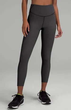 Lululemon Base‎ Pace High-Rise Tight 25” Two-Tone Ribbed Leggings Size 2 thumbnail 1