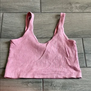 Urban Outfitters Pink Textured Crop Top thumbnail 4
