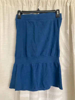 Abercrombie Vintage Blue Strapless Mini Dress thumbnail 2