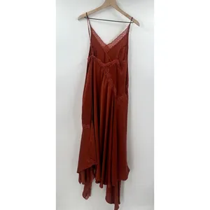 Altar'd State Burnt Orange Lace Fairycore Maxi Dress Size Large thumbnail 10
