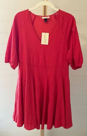 Universal Thread Red A Line Mini Dress‎ XS thumbnail 1