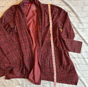 Open Front Cardigan Womens Medium Sweater Thumbholes thumbnail 6