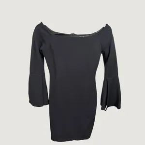 Lulus Black Off The Shoulder Bell Sleeve Bodycon Mini Dress Small thumbnail 2