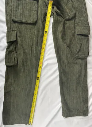mnml Olive Corduroy Snap II Cargo Pants Men's Medium Green thumbnail 7