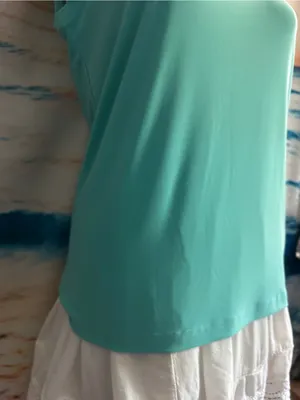 Complements Women’s Scoop Neck Tank Top in Aqua Teal SM NWT thumbnail 6