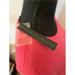 Preswick & Moore Hot Pink 100% Cashmere Crewneck Long Sleeve Sweater NWT thumbnail 3