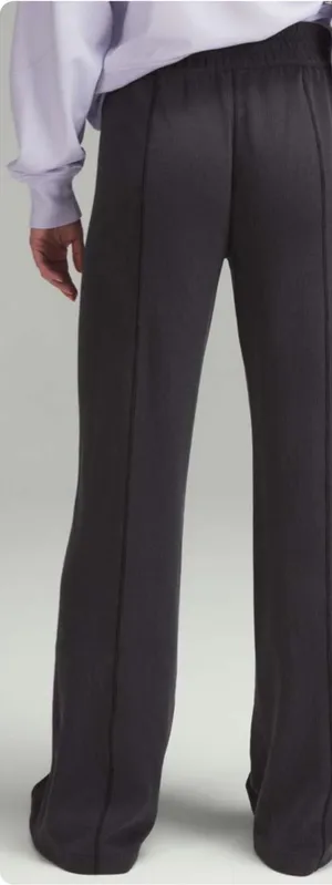 Lululemon Ribbed Softstreme Mid-Rise Pant Black thumbnail 1