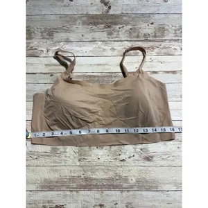True & Co. Bralette Removeable Pads Beige Neutral Size XL thumbnail 4