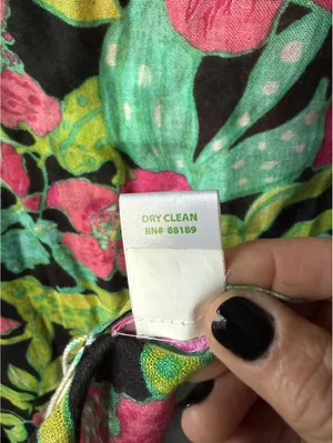 Lilly Pulitzer Floral Silk Cashmere Shawl Wrap with Fringe thumbnail 5