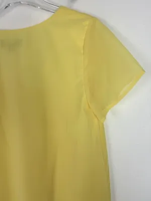 NWT Lulus Freestyle Shift Dress Short Sleeve V-Neckline Mini Yellow Size XS NEW thumbnail 9
