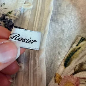 Miss Rosier Floral Long Sleeve Dress belted flare skirt thumbnail 10
