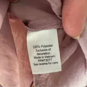 Nine West Cami Tank Top Women’s Large Dusty Rose Pink Lace Trim V Neck Satin thumbnail 4