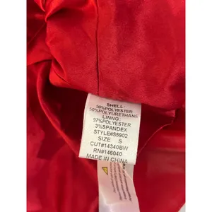 Moto Y2K Signature Eight Red Faux Leather Cropped Wrap Blazer Jacket‎ Small S thumbnail 7