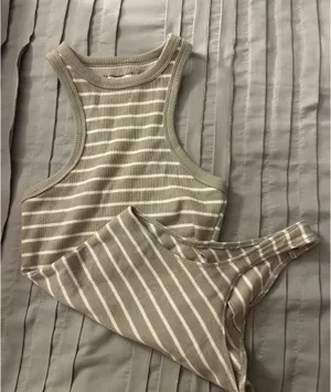 Abercrombie & Fitch Striped Thong Bodysuit thumbnail 2