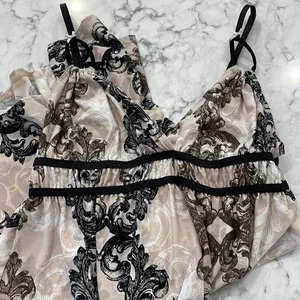 Linea Donatella Flora Slip Dress Lingerie Size M thumbnail 1