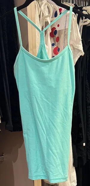 Lululemon Y turquoise workout top thumbnail 1