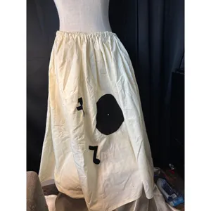 Vintage Handmade 50s Style Poodle Skirt Off White Record Music Note Costume thumbnail 2