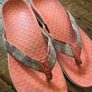 Vionic pink sequin strappy ortho comfortable size 9.5 sandals thumbnail 5