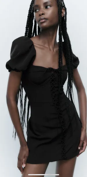 ZARA mini corset dress thumbnail 2