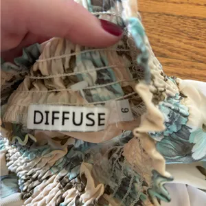 Diffuse Floral Top Blue Size 6 thumbnail 2