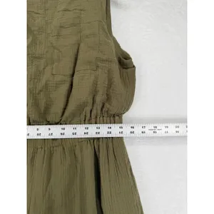 Petal + Pup‎ Womens Olive Green Gauze Wide Leg Sleeveless Jumpsuit Size L thumbnail 4