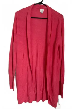 A New Day NEW Women's Cardigan Sweater Size XXL Pink Classic City Chic Coquette thumbnail 1