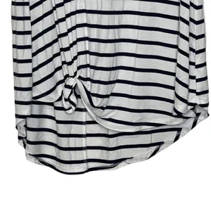 Old‎ Navy Luxe Tank Top Size Small White With Navy Stripes Stretch Womens thumbnail 5