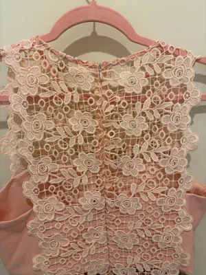 Pink lace overlay romper Size M thumbnail 5