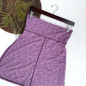 PrAna Womens Skort Purple Space Dye Leanne Performance Fold Over Waist Small thumbnail 2