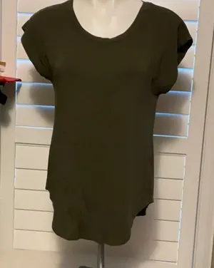 Olive Green Short Sleeve Women's Tee thumbnail 1