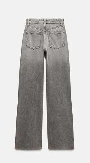 ZARA Wide Leg High Rise Jeans thumbnail 2