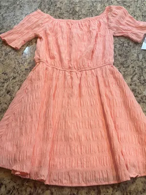 Women’s Pink Off-Shoulder Babydoll Dress thumbnail 1