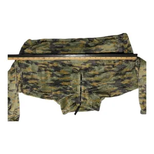 Urban Outfitters Cropped 1/4 Zip Fleece Pullover Womens Jacket Size Small Camo thumbnail 10