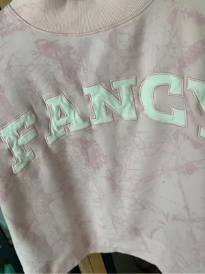 Shop Fancy camo mockneck sweatshirt pullover varsity letters parke thumbnail 5