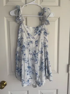 Altard state blue floral romper thumbnail 2