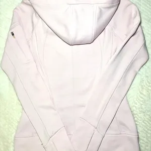 Athleta Soft Pink Zip-Up Hoodie *FEW SMALL PINHOLES* thumbnail 3