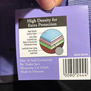 Trader Joe's Purple Mini Insulated Tote Bag NWT Lavender thumbnail 5