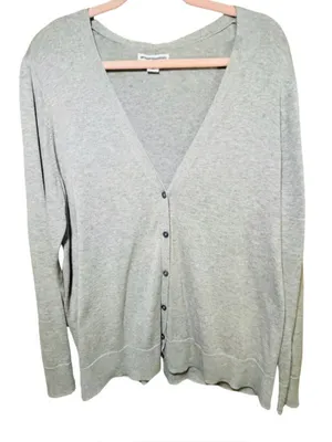 Women’s Plus Size Gray Cardigan Sweater - Size 2XL ~ Fall Layering Pieces‎ thumbnail 5