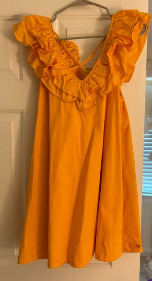 Maeve Anthropologie Ruffle Tunic Mini dress thumbnail 3