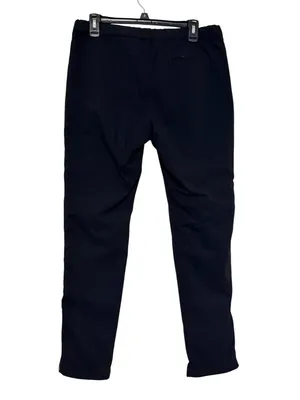 Women's Uniqlo Black Fleece Lined Warm Snow Pants Leg Zip Size Medium 28-29" thumbnail 2