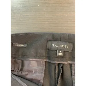 Talbots Signature‎ Womens Black Ankle Dress Pants Trousers Size 4 Office Minimal thumbnail 3