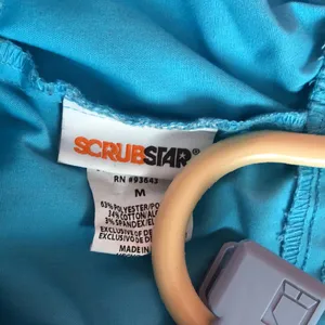 Scrubstar Scrub Bottom Size Medium Blue Color With Drawstring Elastic Waist thumbnail 5