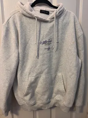 White fox hoodie thumbnail 1