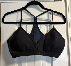 Outdoor Voices Sports Bra Womens Large Black Racerback Activewear Yoga‎ Top thumbnail 1