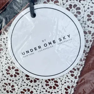 Y2k Under‎ One Sky Women Boho Natalya Reversible Crochet Pocket Tote Brown Black thumbnail 3