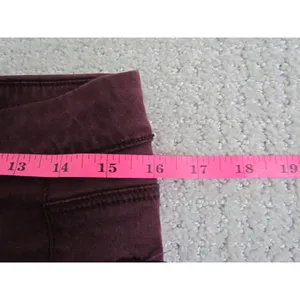 American Eagle Super Stretch Pants 12 Burgundy Skinny Maroon Slim‎ Fit 61607 thumbnail 7