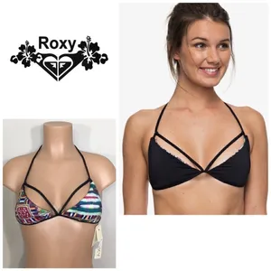 ROXY reversible multicolored bikini top. NWT thumbnail 12