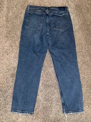 Abercrombie & Fitch The Skinny High Rise Distressed Raw Hem Jeans Size 30 10s thumbnail 4